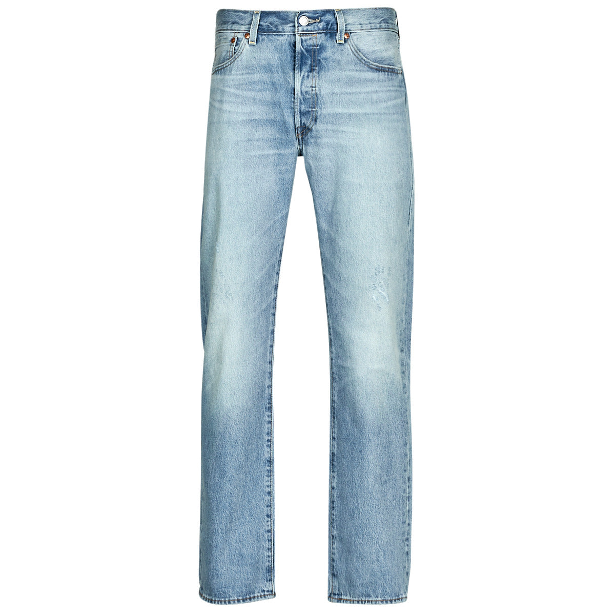 Levi's 501 Men's Straight Fit Regular Light Blue Jeans 100% Cotton
