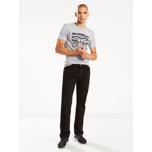 Levi's 501 Men's Straight Fit Regular Black Jeans 100% Cotton