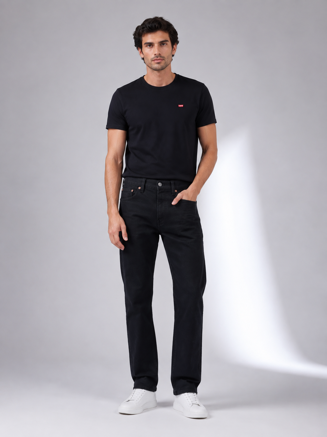 Levi's 501 Men's Straight Fit Regular Black Jeans 100% Cotton