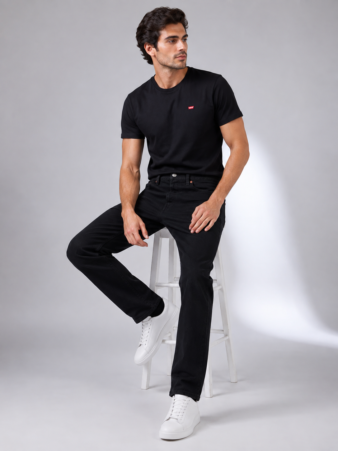 Levi's 501 Men's Straight Fit Regular Black Jeans 100% Cotton