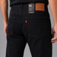 Levi's 501 Men's Straight Fit Regular Black Jeans 100% Cotton
