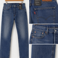 Levi's 501 Men's Straight Fit Regular Mid Blue Jeans 100% Cotton