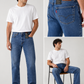 Levi's 501 Men's Straight Fit Regular Mid Blue Jeans 100% Cotton
