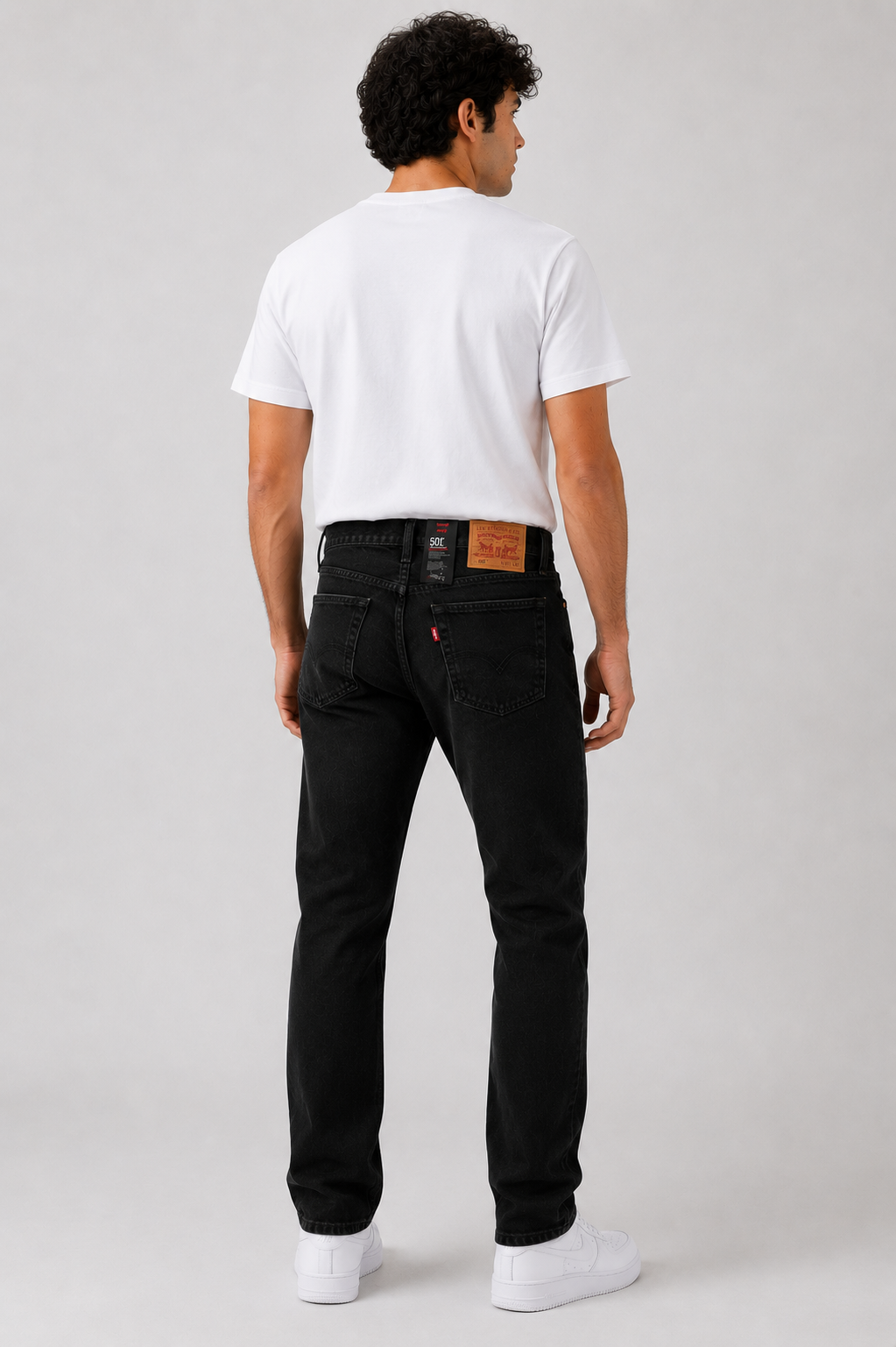 Levi's 501 Men's Straight Fit Regular Black Jeans 100% Cotton