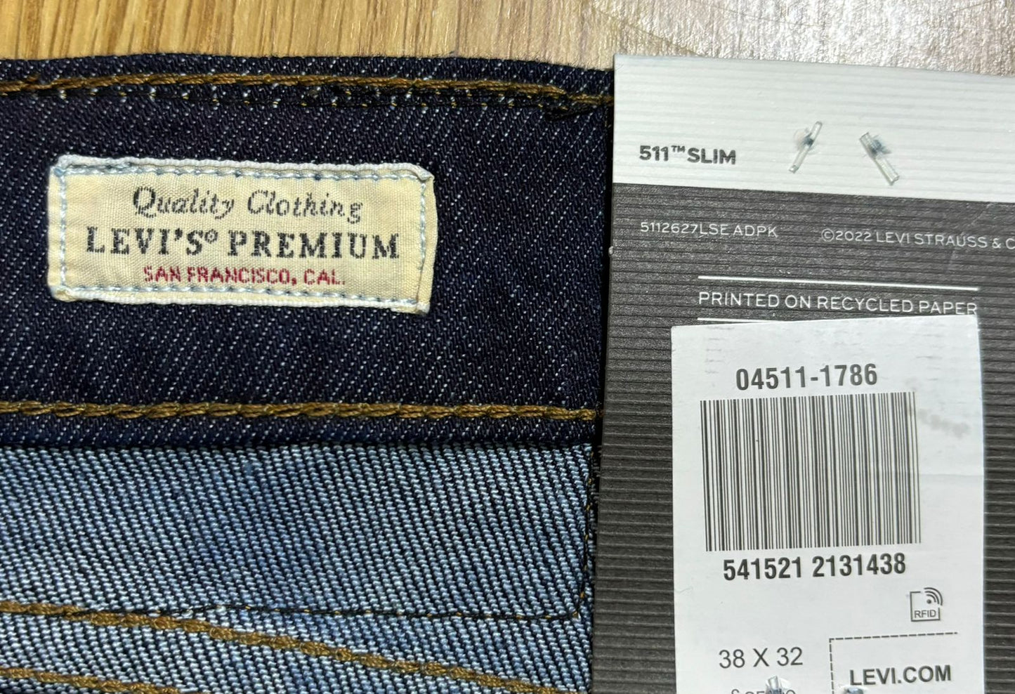 Levi's 511 Dark Wash Slim Fit Men's Jeans