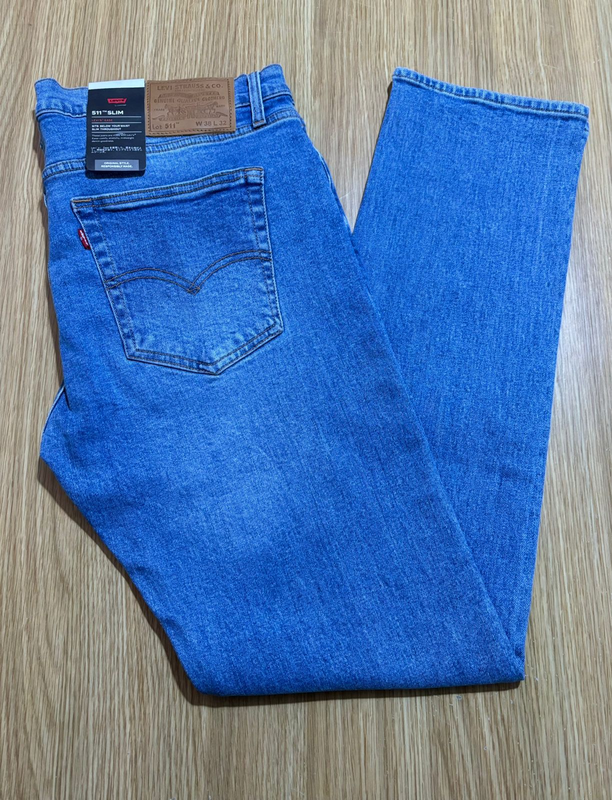 Levi's 501 Men's Straight Fit Regular Light Blue Jeans 100% cotton