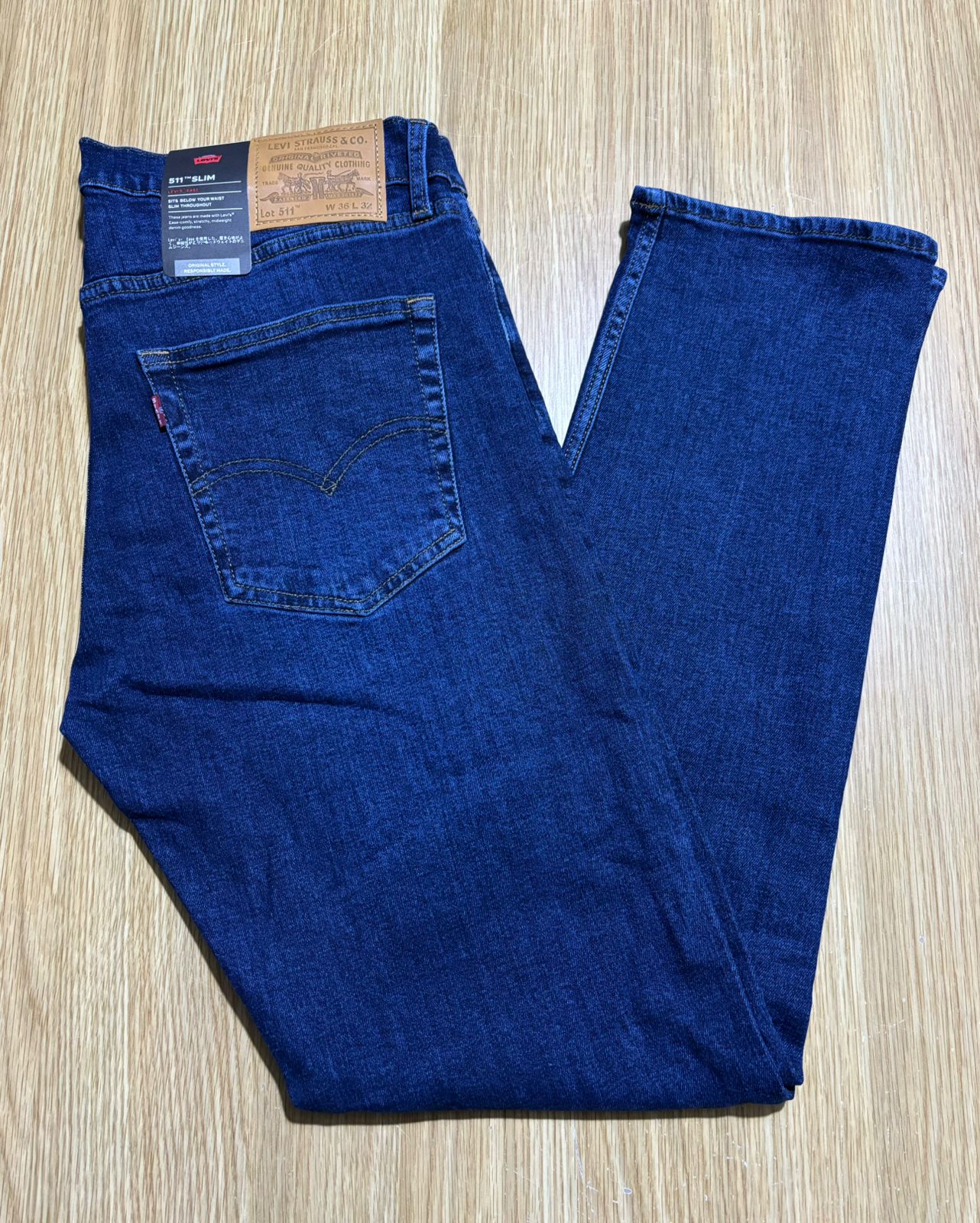 Levi's 511 Men's Slim Fit Dark Blue Stretchable Jeans