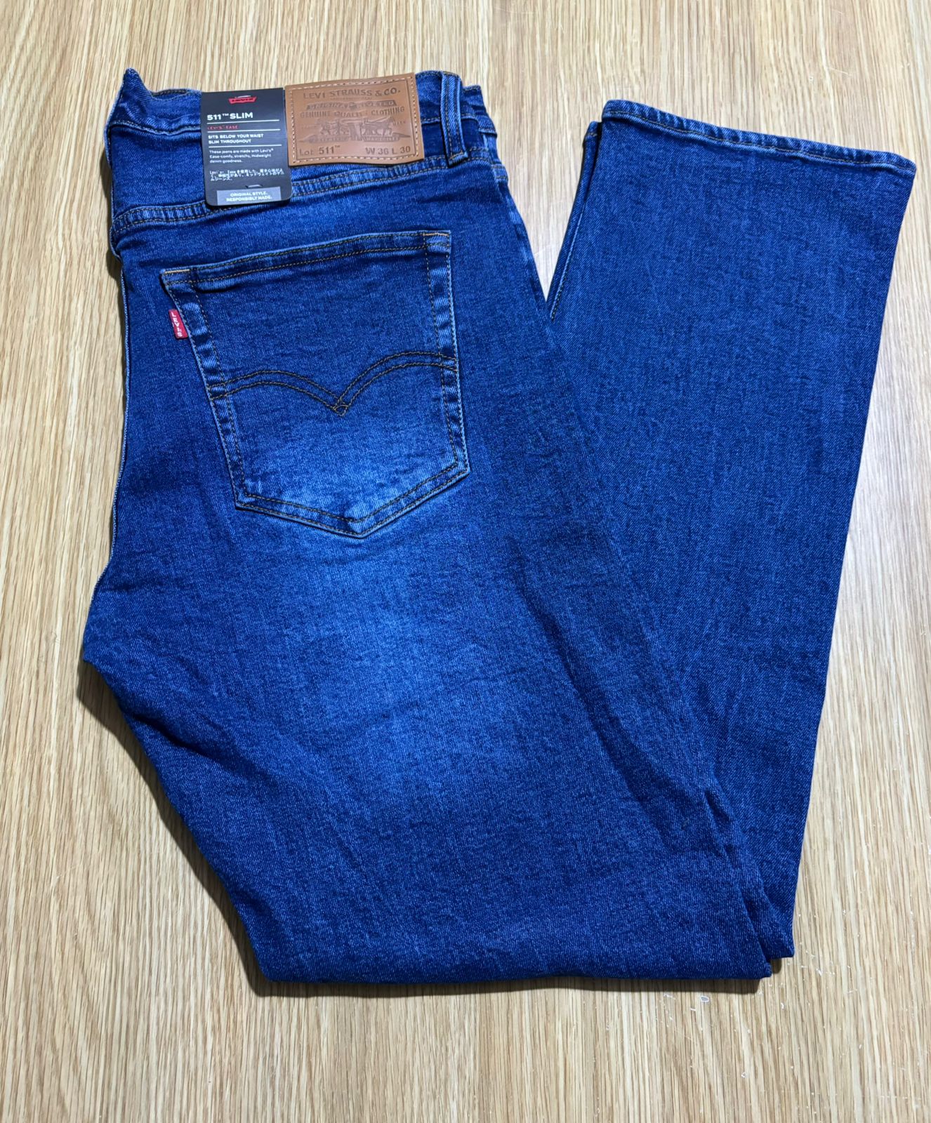 Levi's 511 Men's Slim Fit Dark Blue Stretchable Jeans