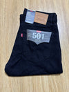 Levi's 501 Men's Straight Fit Regular Black Jeans 100% Cotton