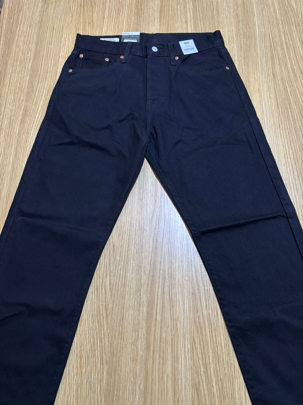 Levi's 501 Men's Straight Fit Regular Black Jeans 100% Cotton