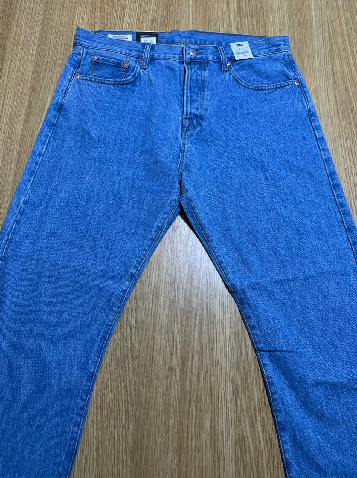 Levi's 501 Men's Straight Fit Regular Light Blue Jeans 100% cotton