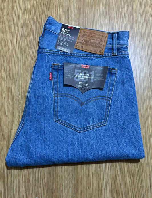 Levi's 501 Men's Straight Fit Regular Light Blue Jeans 100% cotton
