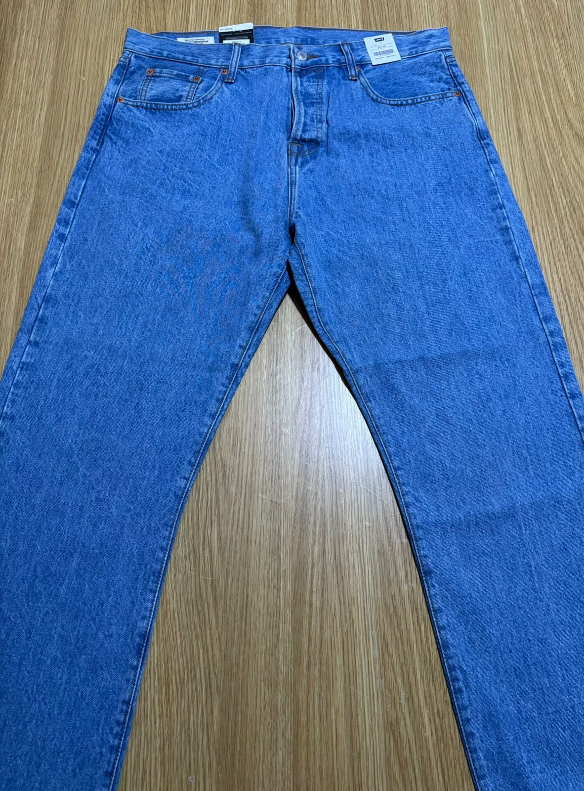 Levi's 501 Men's Straight Fit Regular Light Blue Jeans 100% cotton