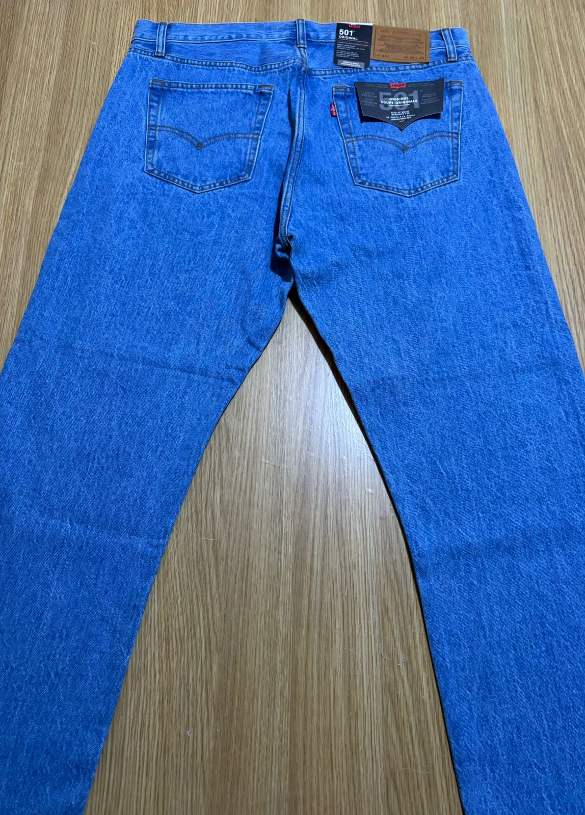 Levi's 501 Men's Straight Fit Regular Light Blue Jeans 100% cotton