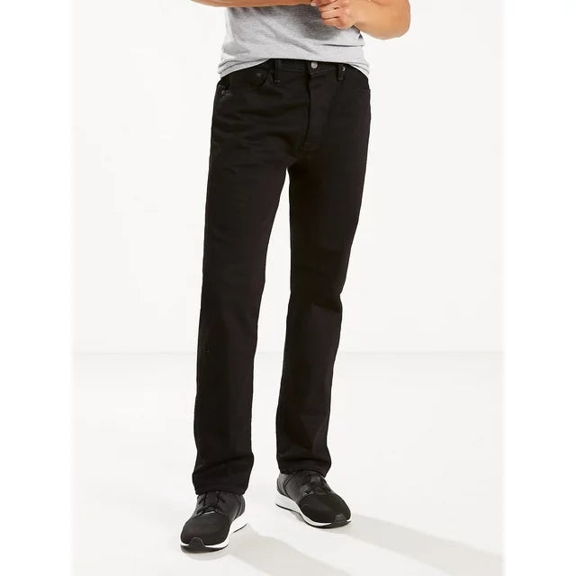 Levi's 501 Men's Straight Fit Regular Black Jeans 100% Cotton