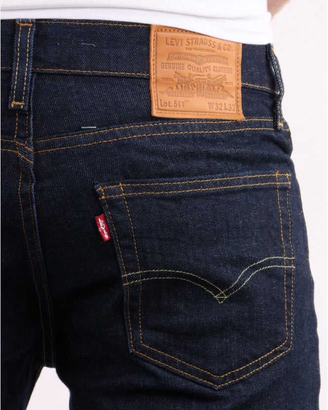 Levi's 511 Men's Slim Fit Dark-Washed Jeans